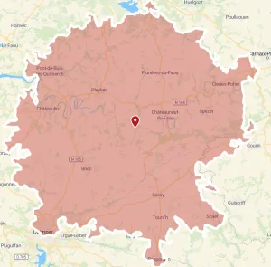 zone d'intervention carte zone intervention